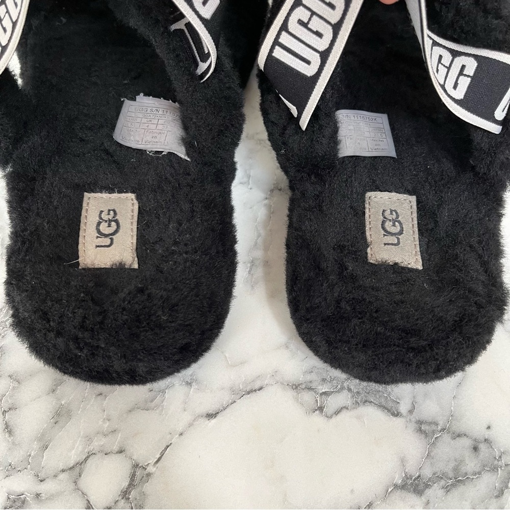 Ugg Oh Yeah Slide Slipper Black Woman’s Size 5 - Picture 9 of 12